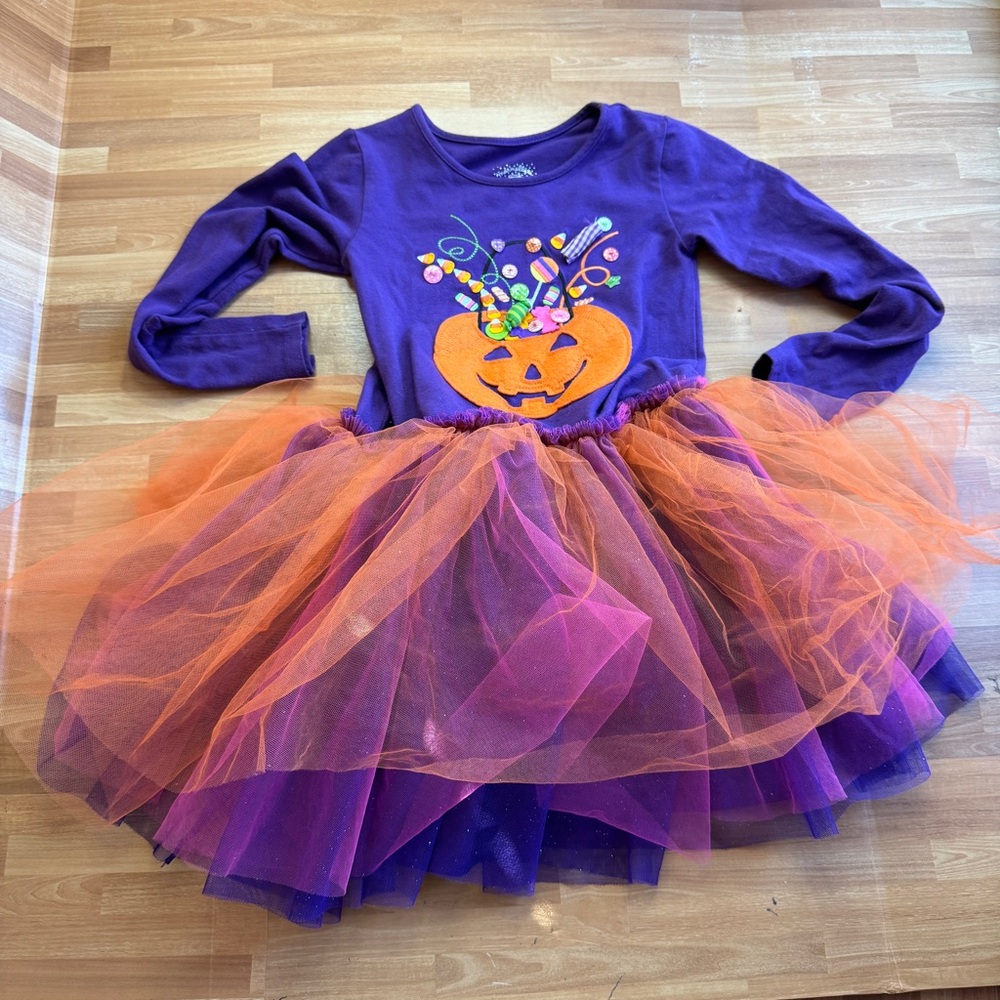 Marmellata pumpkin Halloween fancy twirly girls dress size 7